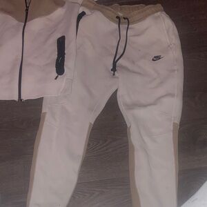 Nike White and Brown Tracksuit